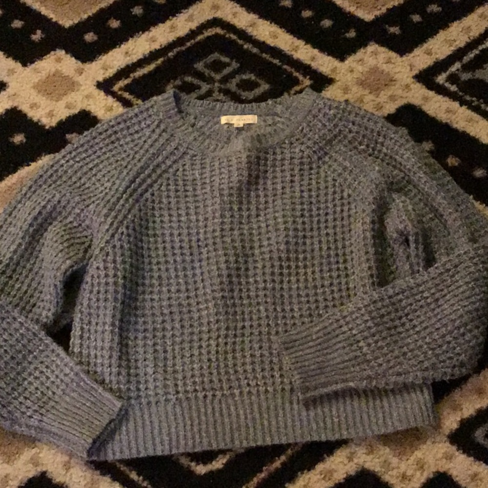 oversized cropped sweater